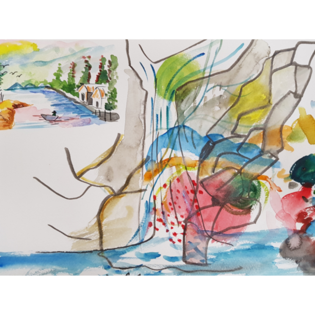 수채화 낙.. : 수채화 낙서 스케치판 ,sketchpan