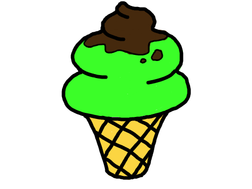 녹차 아이스크림 : 녹차 아이스크림 입니다 스케치판 ,sketchpan