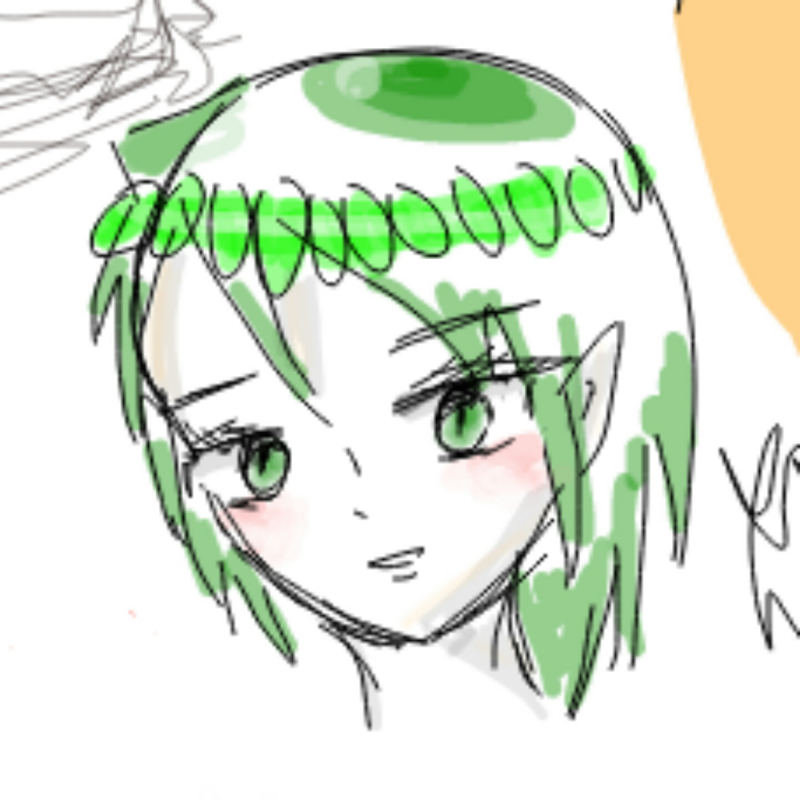 두들 낙서.. : 두들 낙서ㅎ 나 요즘 이런게 왤케 땡기지.. 신비로운 엘프? 같은 느낌... 스케치판 ,sketchpan