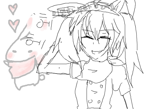 토끼소녀 : 대충그렸습니다 ㅋ 스케치판 ,sketchpan