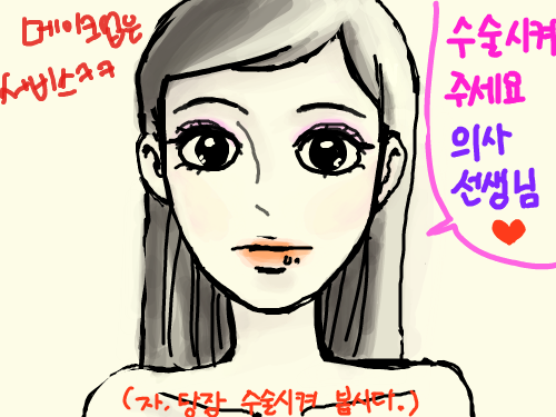 전신성형 : 본판을 최대한 살렸어요 스케치판 ,sketchpan