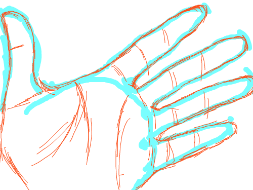 손  테 : 손 테테테테텥테 스케치판 ,sketchpan