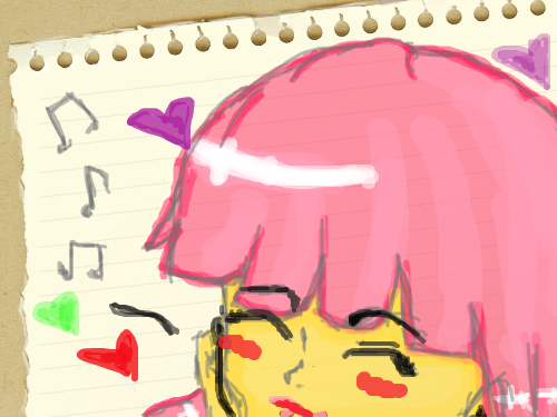 Listening To Music : I am finally getting better with a mouse. 스케치판 ,sketchpan