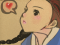 소녀 : ..... 스케치판 ,sketchpan