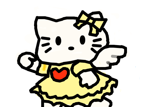 살찐 키티 : 살찐 키티입니다. 스케치판 ,sketchpan