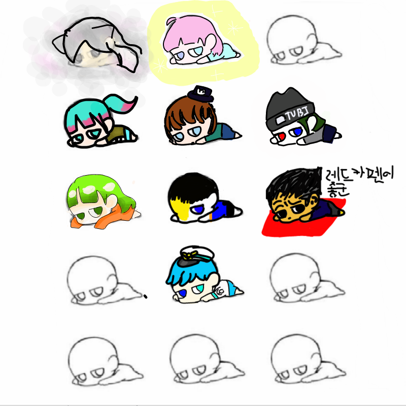 쁅 : 쁅 스케치판 ,sketchpan