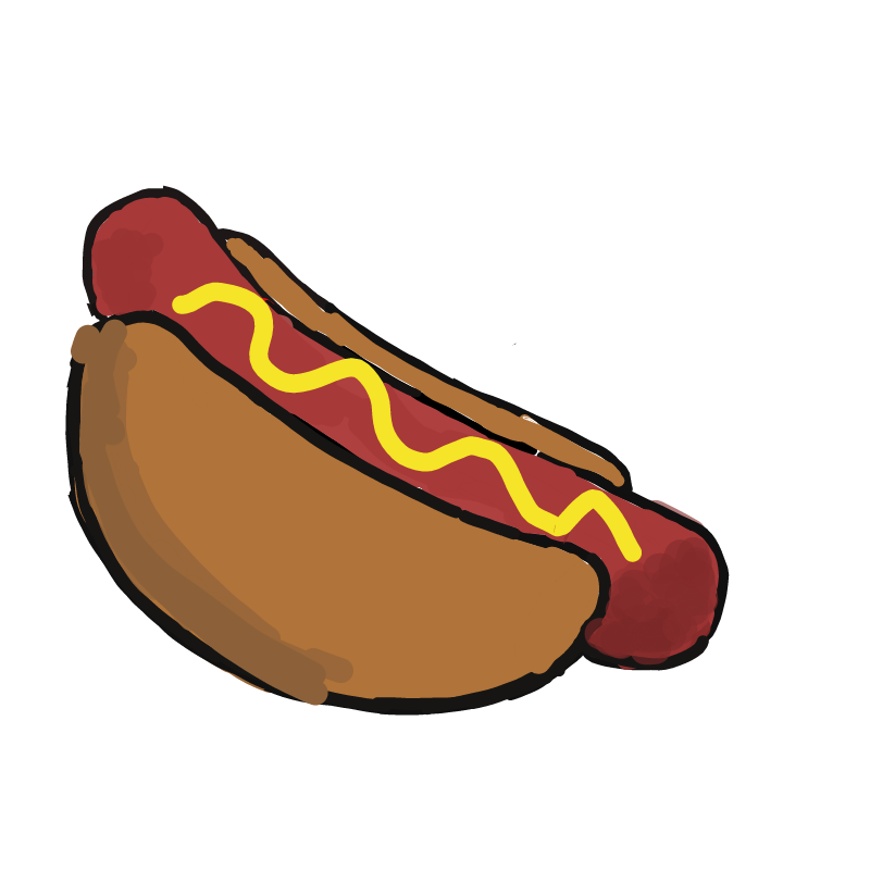 핫도그 : 핫도그 스케치판 ,sketchpan