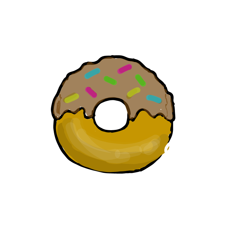 도넛 : 도넛 스케치판 ,sketchpan