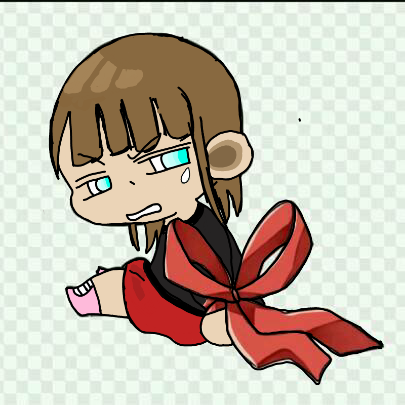 리본에 손.. : 리본에 손묵인 아이 스케치판 ,sketchpan