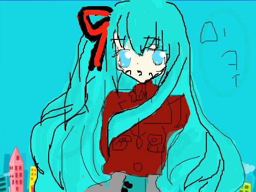 미쿸 : 이미지보고 따라그림근데 컴퓨터로만 하면 망하니...ㅋㅋ 스케치판 ,sketchpan