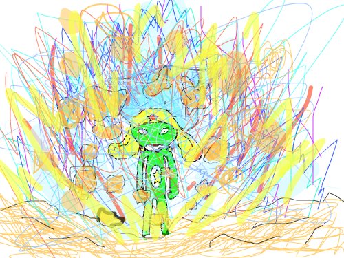 폭주하는 케로로 : 흐흐흐..... 스케치판 ,sketchpan