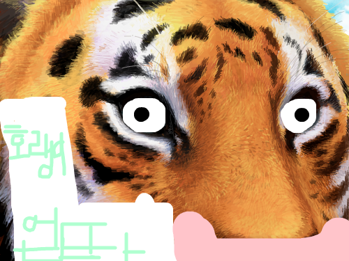 haha : ㄷㄷㄷ; 그러니까.;호랭이 없똬 'ㅅ'; 스케치판 ,sketchpan