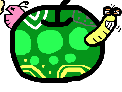 사과벌레 : 사과벌레입니다. 스케치판 ,sketchpan