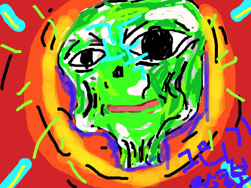 고독 : 둘리가 고독하다... 스케치판 ,sketchpan