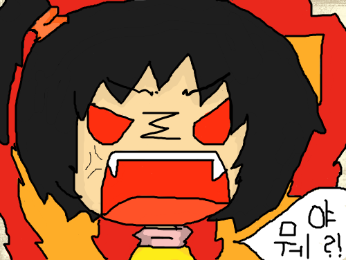 음..새,색칠공부?!?!?!? : 그냥 색칠공부겸 화난여친을 상상하여 그렸어요 스케치판 ,sketchpan