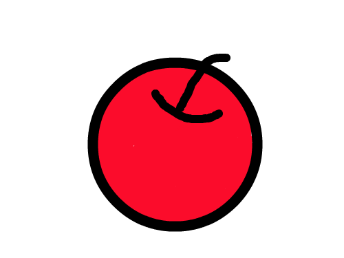 사과 : 사과그리기 연습 스케치판 ,sketchpan