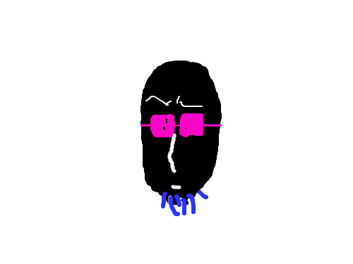 상큼미소 : 핫핑크안경아래너의상큼한미소 스케치판 ,sketchpan