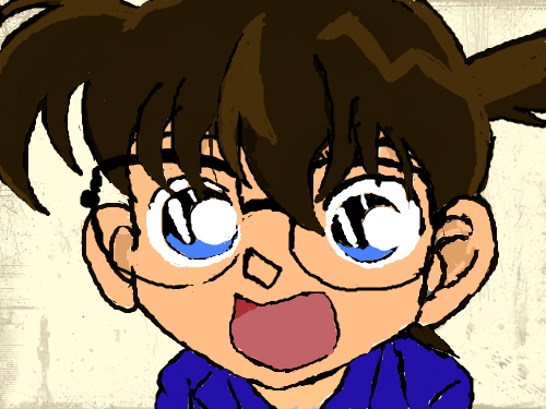 코난 : ㅡ.,ㅡ 스케치판 ,sketchpan