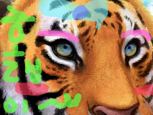 호랭이 : 호랭이 한테 손좀봤어요~!@@ 스케치판 ,sketchpan