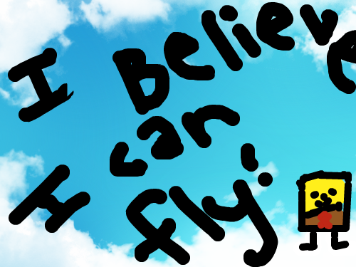 spongebob!!! : he believes he can fly!!!! 스케치판 ,sketchpan