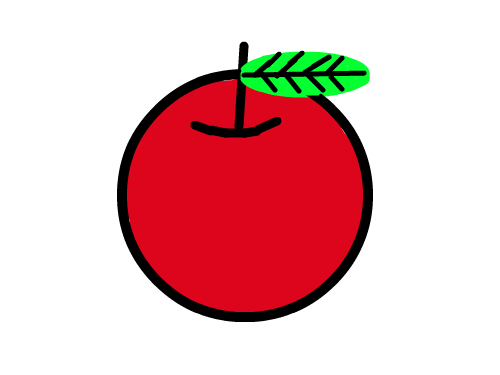 사과 : 사과그림 스케치판 ,sketchpan