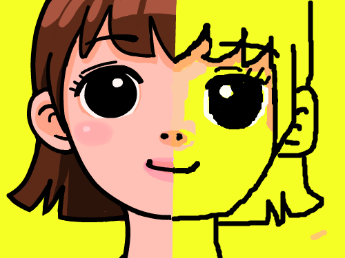 한 소녀 : 그냥 소녀이다. 스케치판 ,sketchpan