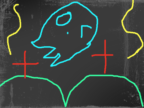 묘지 : 유령,묘지 스케치판 ,sketchpan