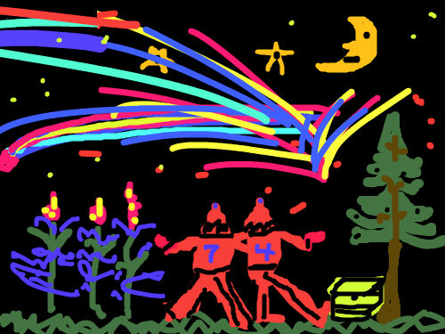 fireworks : fireworks in the night sky 스케치판 ,sketchpan