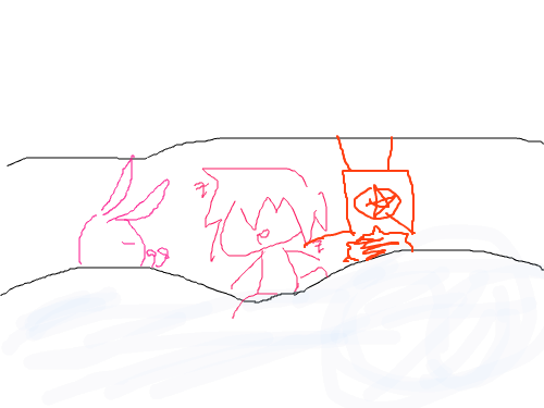 굿나잇...읭? : 잠버릇한번 고약한 예얼굴과 몸통이 바뀐 예(;;) 스케치판 ,sketchpan