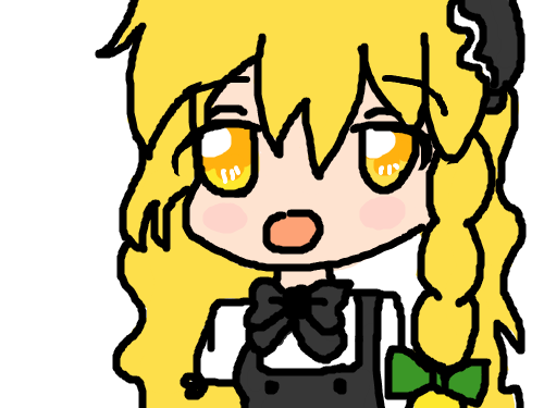 마..마리사? : 원본을보고그렸는뎅....안닮았다! 스케치판 ,sketchpan