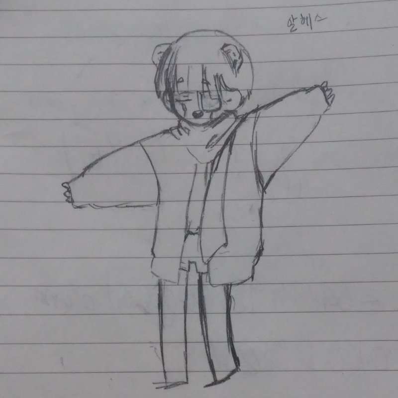 만들예정이.. : 만들예정이었던 알헤스! 방금 그렸어욧! 여자에요오오옷!♥ 스케치판 ,sketchpan