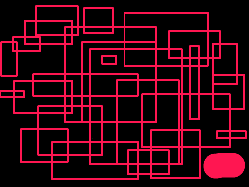 겹쳐진 네모 : 퀴즈:네모는 스케치판 ,sketchpan