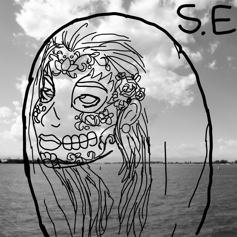 Skull-Head.. : Skull-Head Girl 스케치판 ,sketchpan