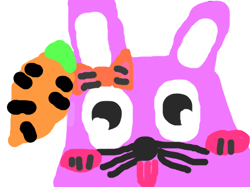 토끼 : 귀여운척. 스케치판 ,sketchpan