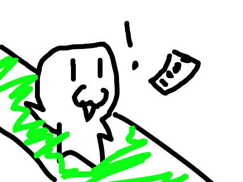 뉴뉴의 돈 줍기 : 뉴뉴의 돈 줍기 스케치판 ,sketchpan