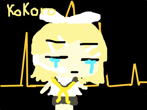 Kokoro : Rin kagamine vocaloid KOKORO 스케치판 ,sketchpan