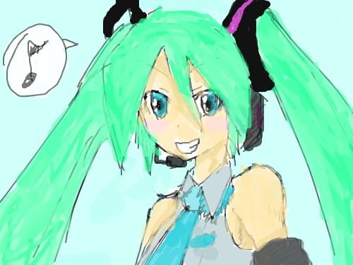 MIku Hastune : MIku Hastune 스케치판 ,sketchpan