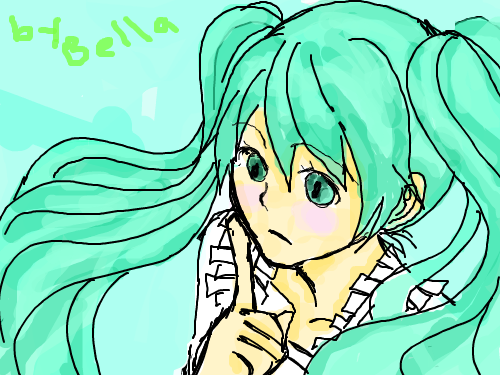 Miku Hatsune world is mine : Miku Hatsune world is mine 스케치판 ,sketchpan