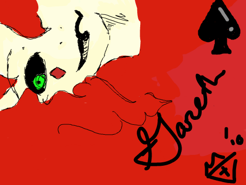 The Joker, Gareth : A drawing of my character, the Joker, Gareth. 스케치판 ,sketchpan