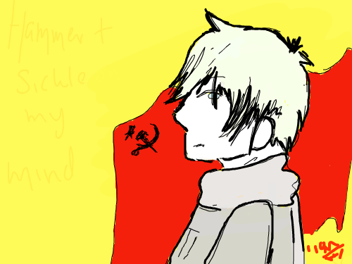 Baby\'s A Red : Ivan {Russia} from the series Axis Powers Hetalia. 스케치판 ,sketchpan