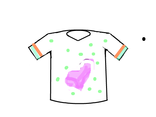 이지윤 : 티셔츠를 그렸다. 스케치판 ,sketchpan