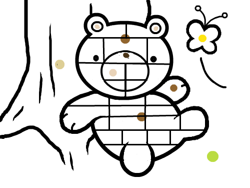 곰(1월) : 곰 그림입니다 스케치판 ,sketchpan