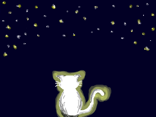 밤하늘 고양이 : 으미...... 완젼 완젼 웃김.........진짜 허벌나게 못그렸죠ㅜㅜ 스케치판 ,sketchpan