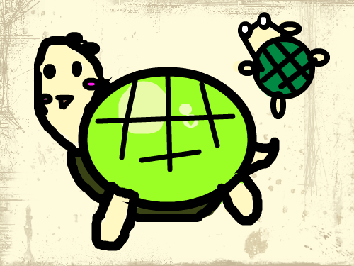 거북이 : 거북이가 귀엽다. 스케치판 ,sketchpan