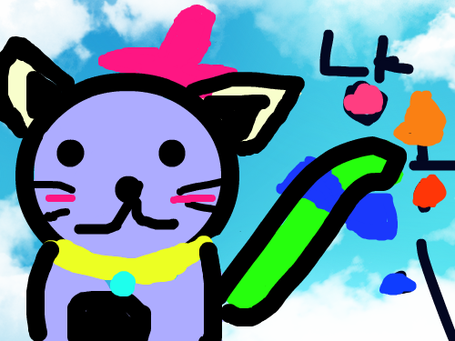 3.고양이 : 고양이가강아지와 비슷했다. 스케치판 ,sketchpan