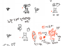 스타애니매이션 : 일부러1장면을4플래임으로만들었음 스케치판 ,sketchpan