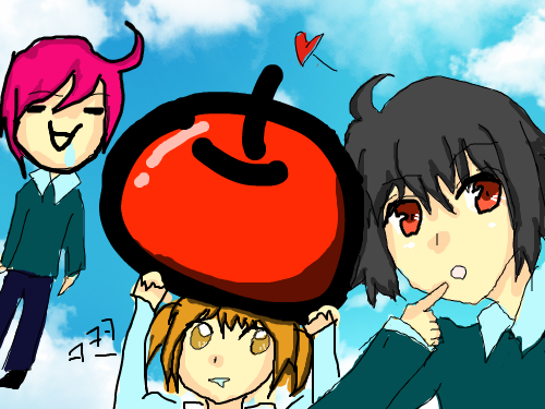 사과가탐나따 : 아이사과좋아 스케치판 ,sketchpan