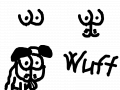 dog : wuff 스케치판 ,sketchpan