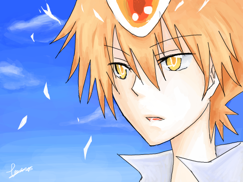 하이퍼 츠나 (채색) : 아까의 스케치를 채색했지요 :) 처음이라 레이어도 틀리게하고ㅠ 스케치판 ,sketchpan