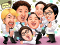 무한도전 맴버들 : 무한 도전 맴버들이닷!! 스케치판 ,sketchpan